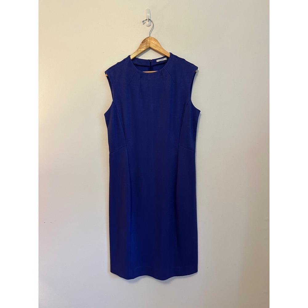 NWT MM.LaFleur Royal Blue Sleeveless Sheath Dress | Size 14